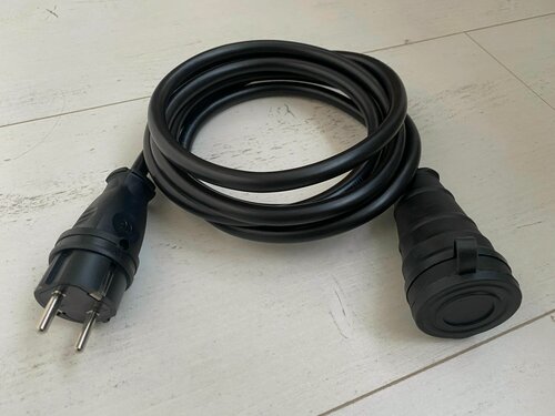 Изображение товара Удлинитель уличный ip44, ПВС 3х2.5, 1 розетка 3 метра.