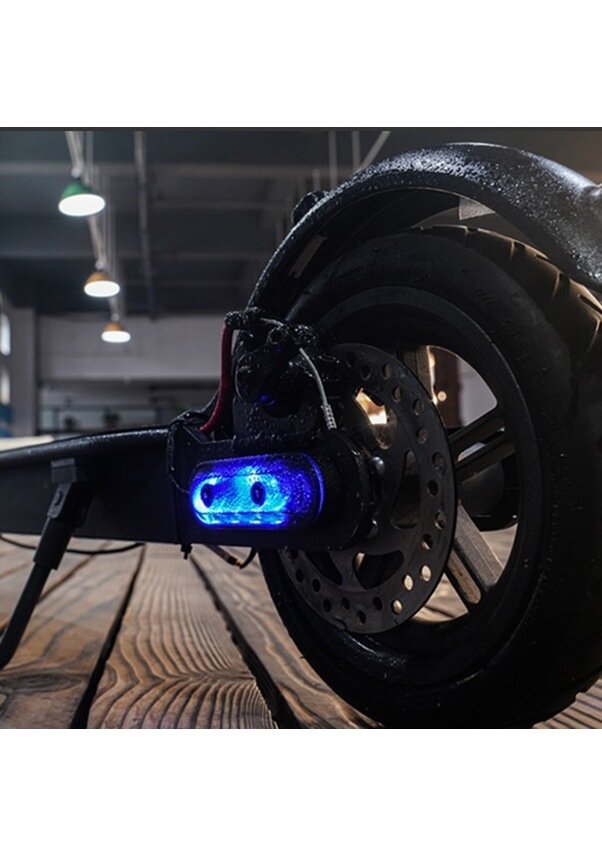 Самокаты Xiaomi Электросамокат Xiaomi M365/Pro/1s, интегрированный защитный чехол с цветной подсветкой и 1 парой проводных задних светодиодных фонарей - синий