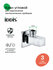 Кран угловой с отражателем IDDIS Optima Home 910B0Z3C2CZ, 1/2; 1/...