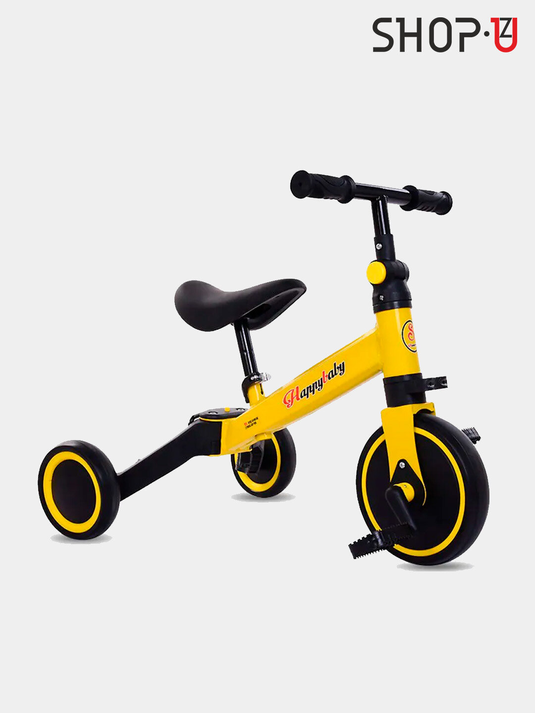 Самокат детский, складной, со светящимися колёсами, максимальная нагрузка до 50 кг