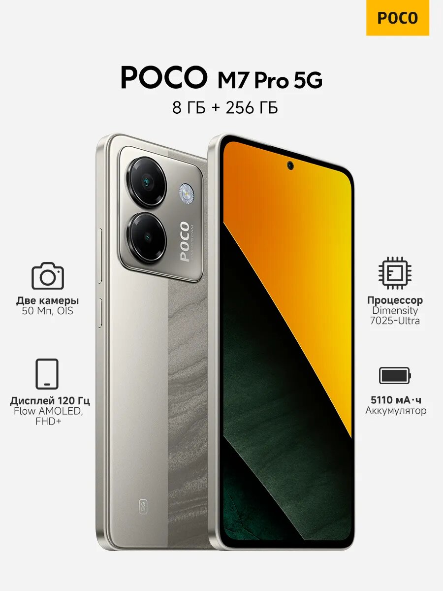 Смартфон M7 Pro 5G RU 8+256 Silver