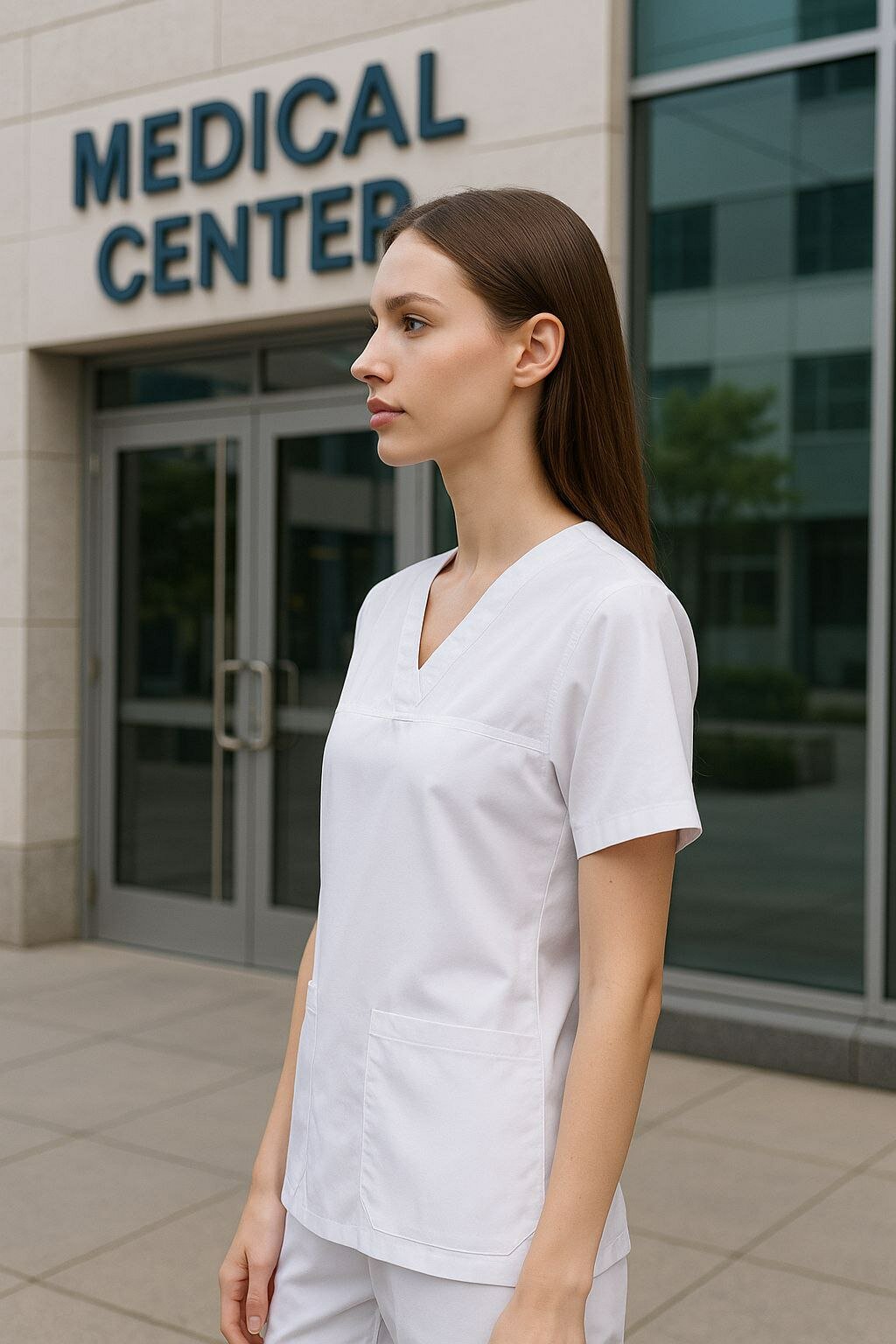 Халат с брюками, спецодежда "Лафсан", медицинский для женщин — фото 1