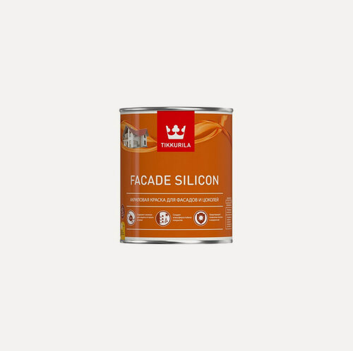 Изображение товара Фасадная краска Tikkurila Facade Silicon, силиконовая, биоцидная, 0,9 л