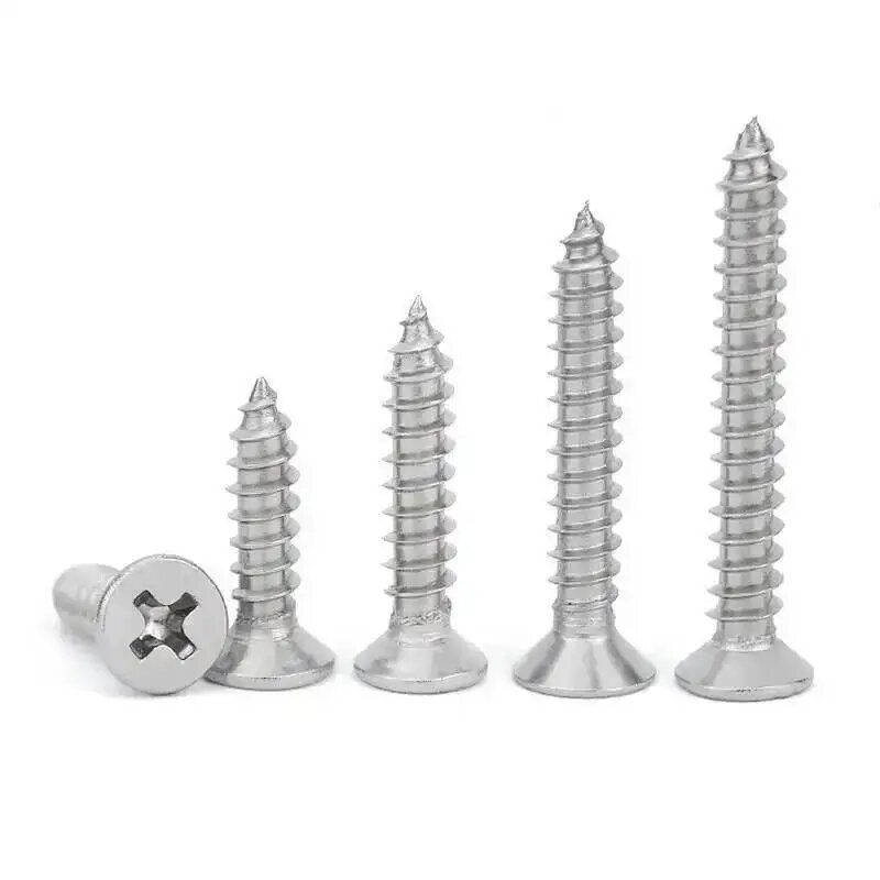 200 шт. Саморезы JARBLUE из нержавеющей стали M2 M2.6 M3 4-16 мм 4 цвета 2x5mm Silver