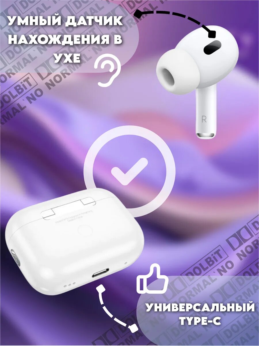 Hoco Беспроводные наушники Hoco EW79 с сенсорным экраном, ANC, white
