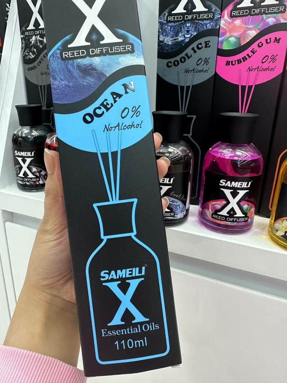 Освежитель воздуха Sameili X Ocean Breeze — ароматический диффузор с палочками, с нотами морской свежести, 110 мл