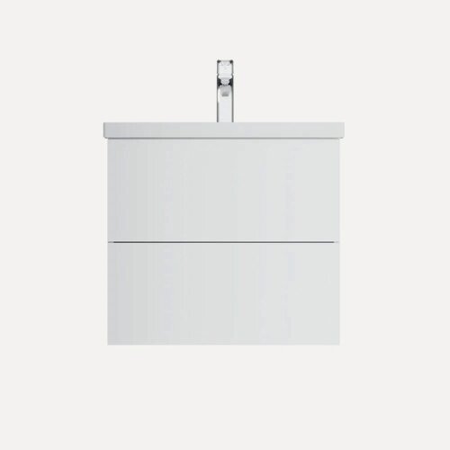 Изображение товара Тумба под раковину без столешницы AM.PM Gem 60 подвесная, белая, глянцевая, тумба для ванной, с ящиками, с доводчиками