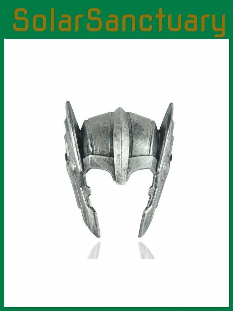 Маска Тора и молот детский серебристый