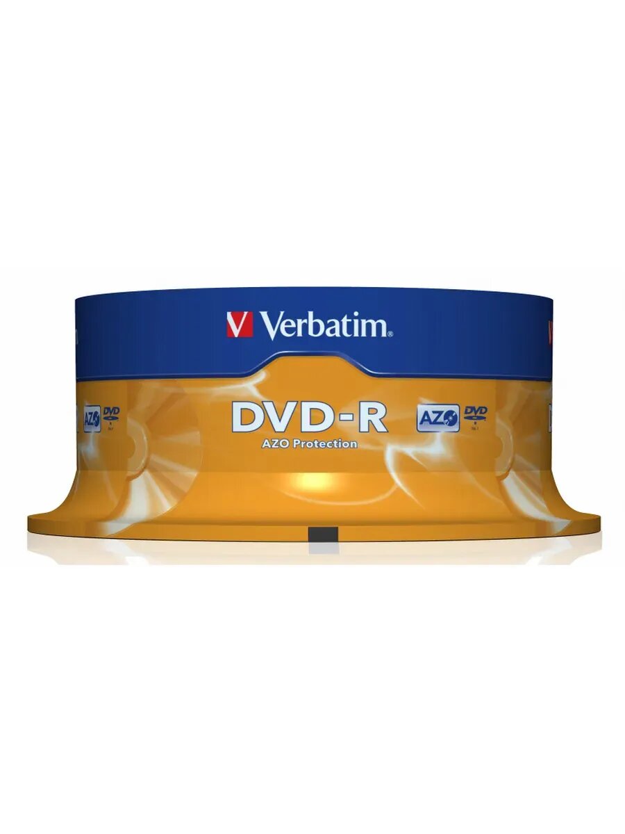 Диск DVD-R 4.7Gb 16x Cake Box (25шт) (43522) — фото 1