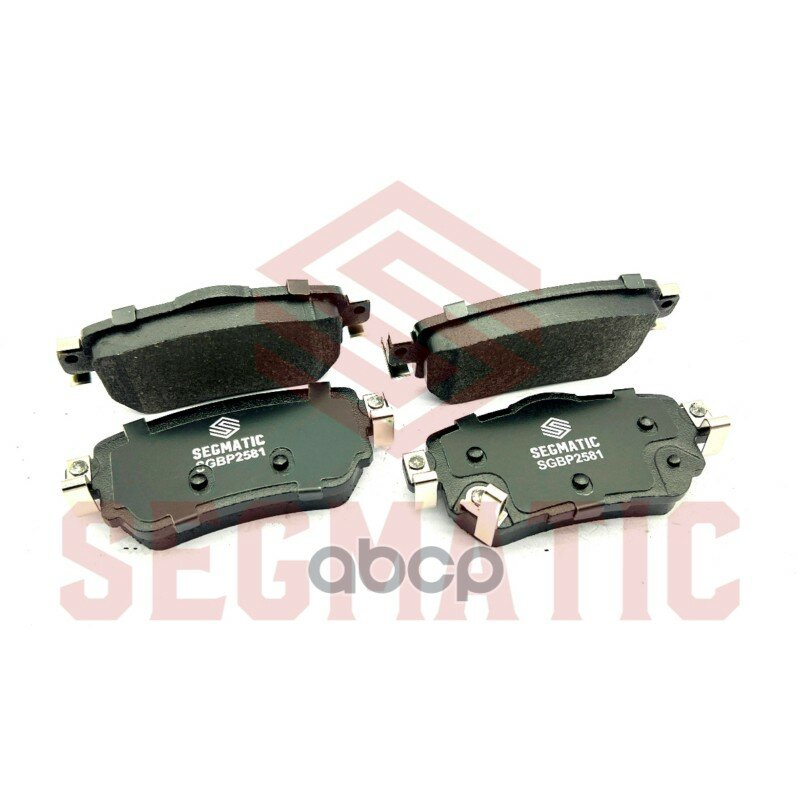Колодка торм диск зад NISSAN Qashqai 2.0 2014- NISSAN X-Trail 2.0 2014- NISSAN Qashqai 2.0 2015- SEGMATIC арт. SGBP2581