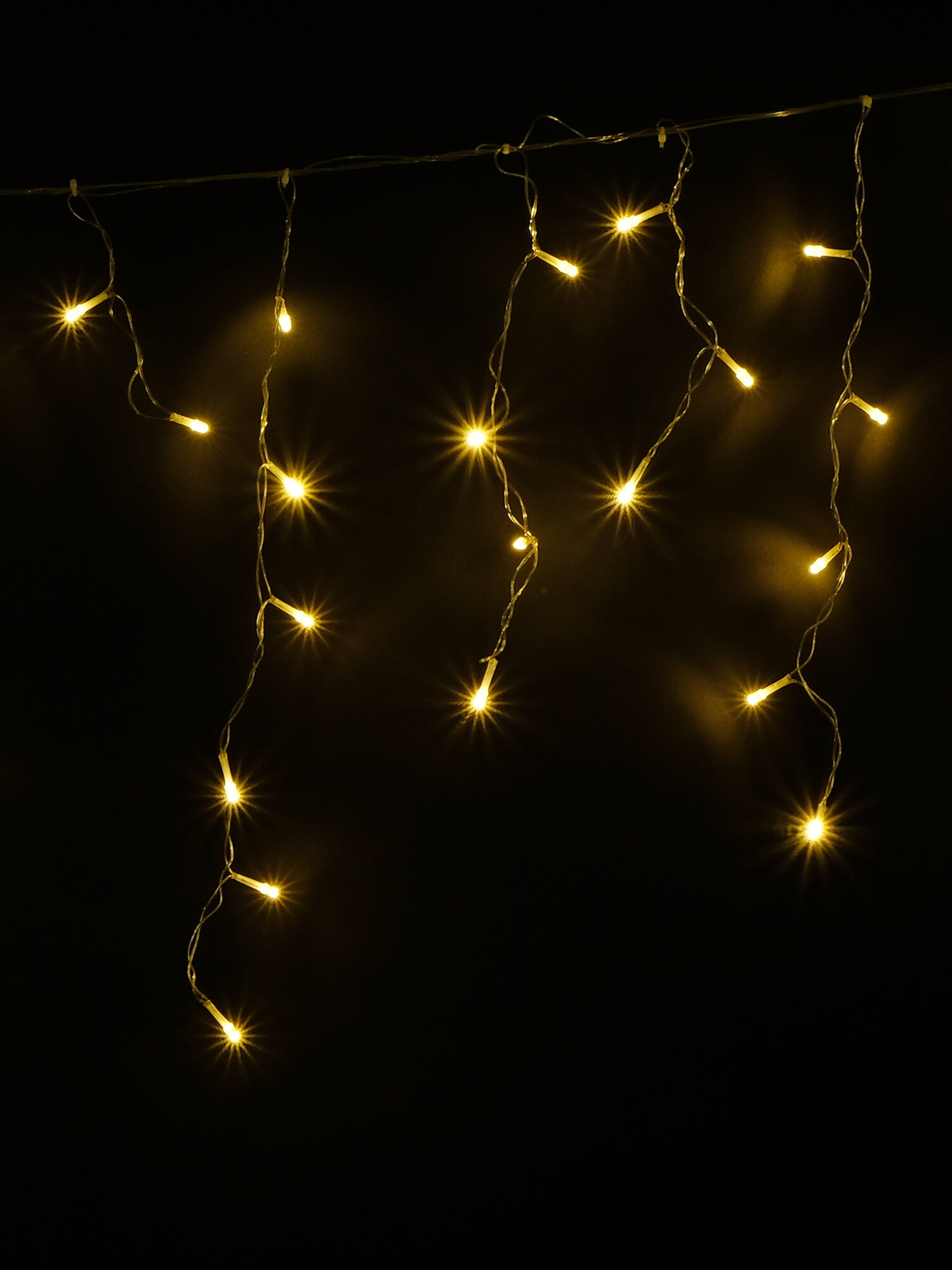 Гирлянда сосульки 2 м с белыми светодиодами SHLights IC80LD-WW-E — фото 1