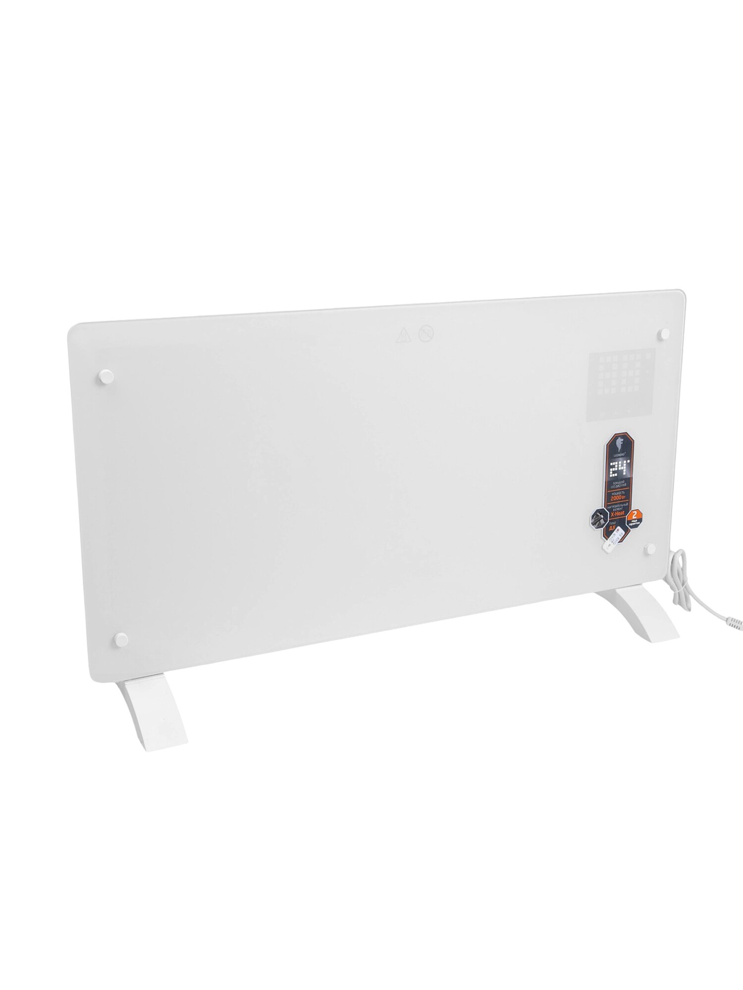 Конвектор электрический Leonord LE-22-2000XE 2000 Вт до 25 м² IP24 LED дисплей пульт ДУ