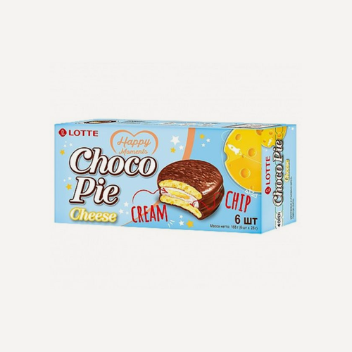 Изображение товара Пирожное Choco Pie сочетание классического десерта с необычным сырным вкусом 168 г, Россия