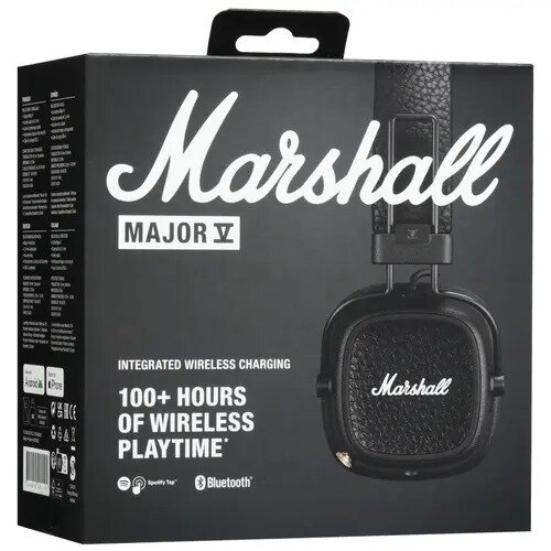 Наушники Marshall Major V On-Ear Wireless черный — фото 1