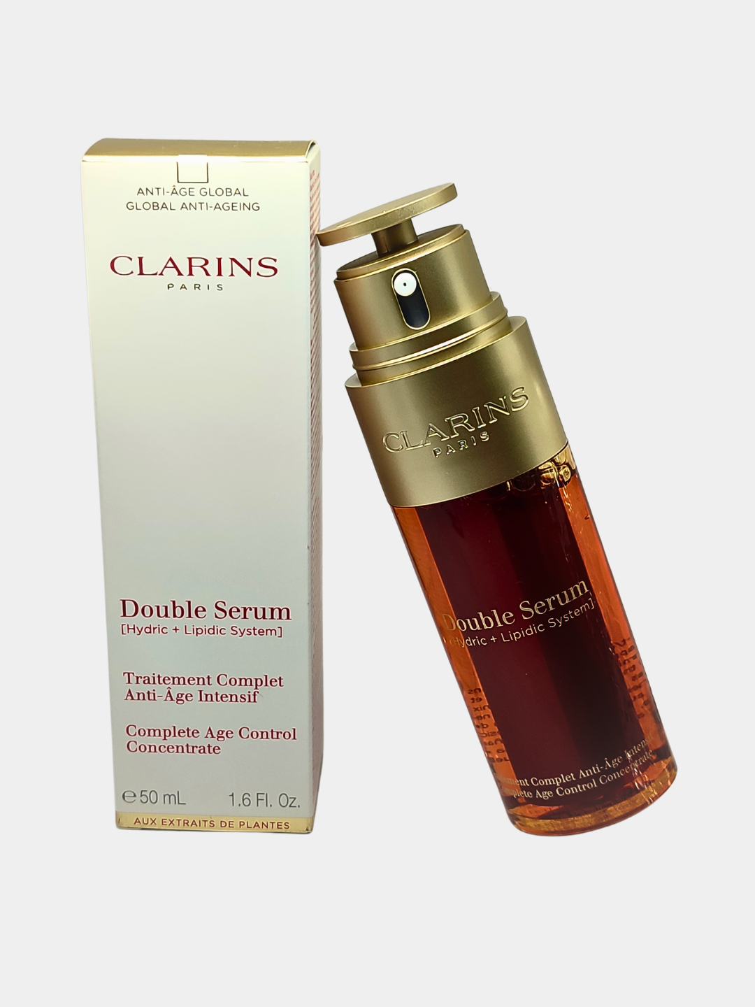 Антивозрастная сыворотка Clarins "Double Serum", для всех типов кожи, двухфазную формулу, 50мл — фото 1