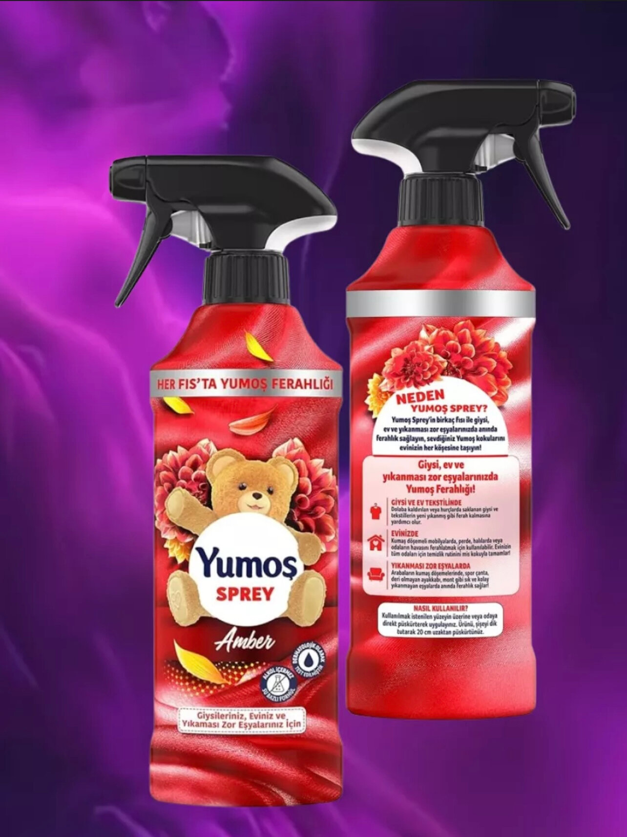 Kiyimlar uchun parfyumlangan sprey Yumos, 450 ml