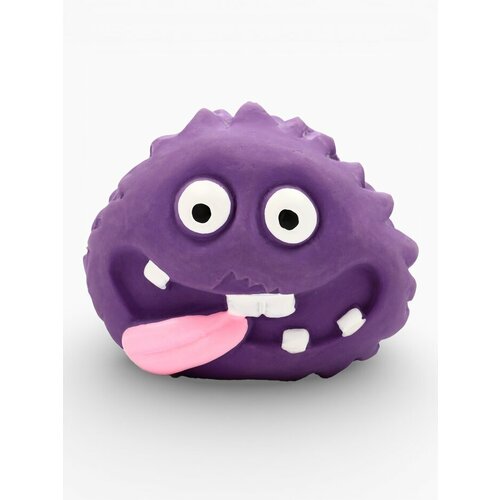 Игрушка пищащая для собак из латекса Монстр 7 х 55 см фиолетовая 439₽