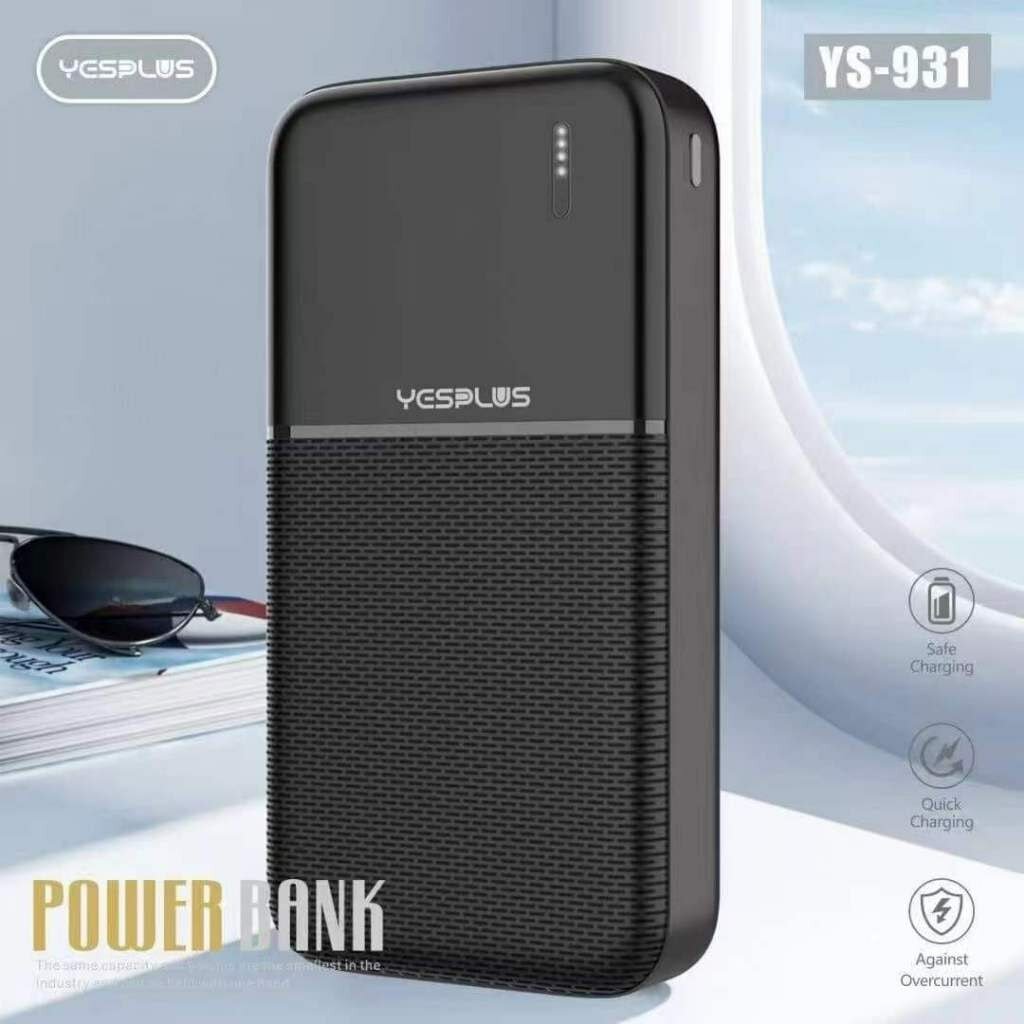 Внешний аккумулятор YESPLUS YS-931 Power Bank, компактный портативный пауэрбанк для смартфона