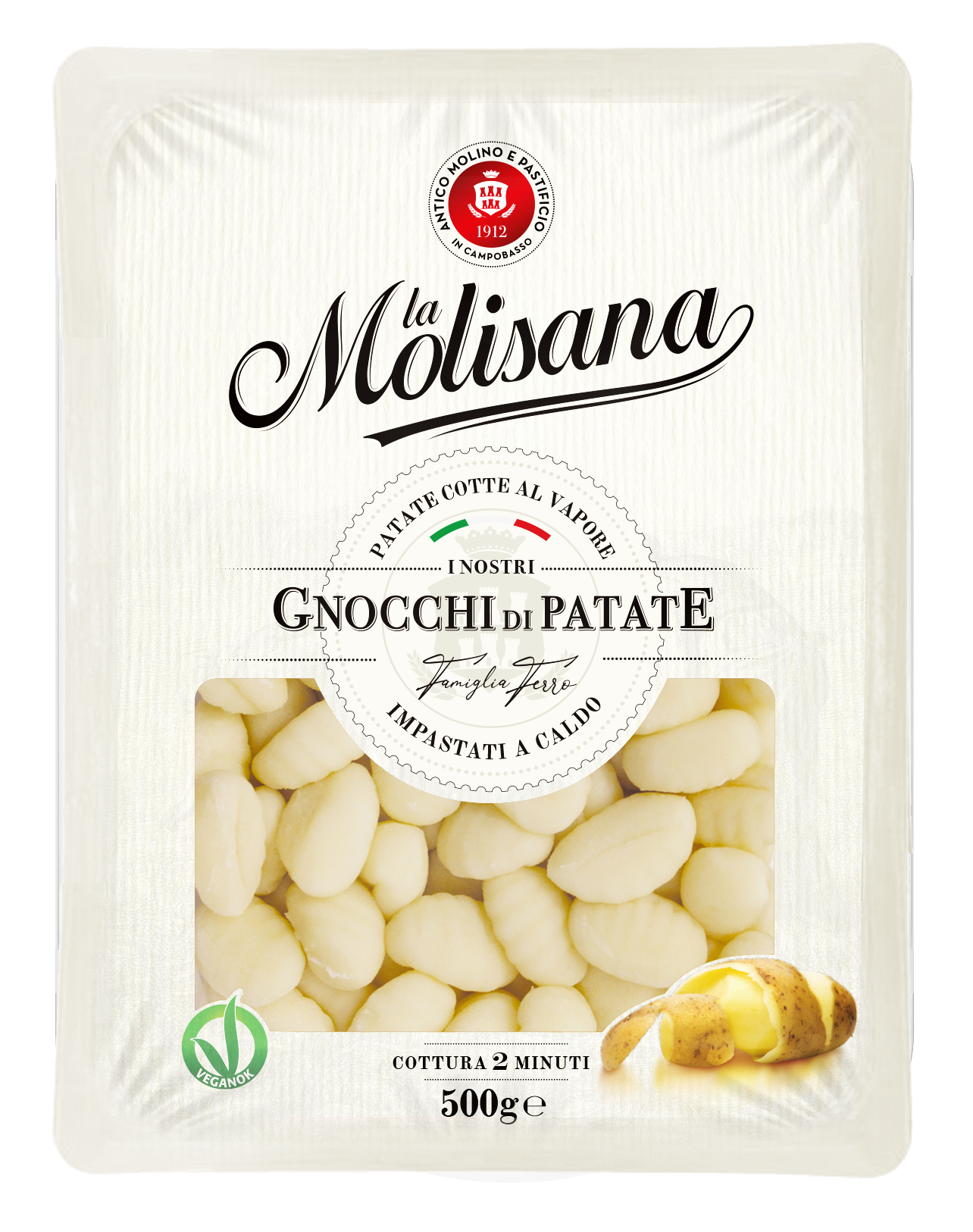 Макароны La Molisana CHICCHE DI PATATE Картофельные ньокки (клёцки мелкие), 500 г