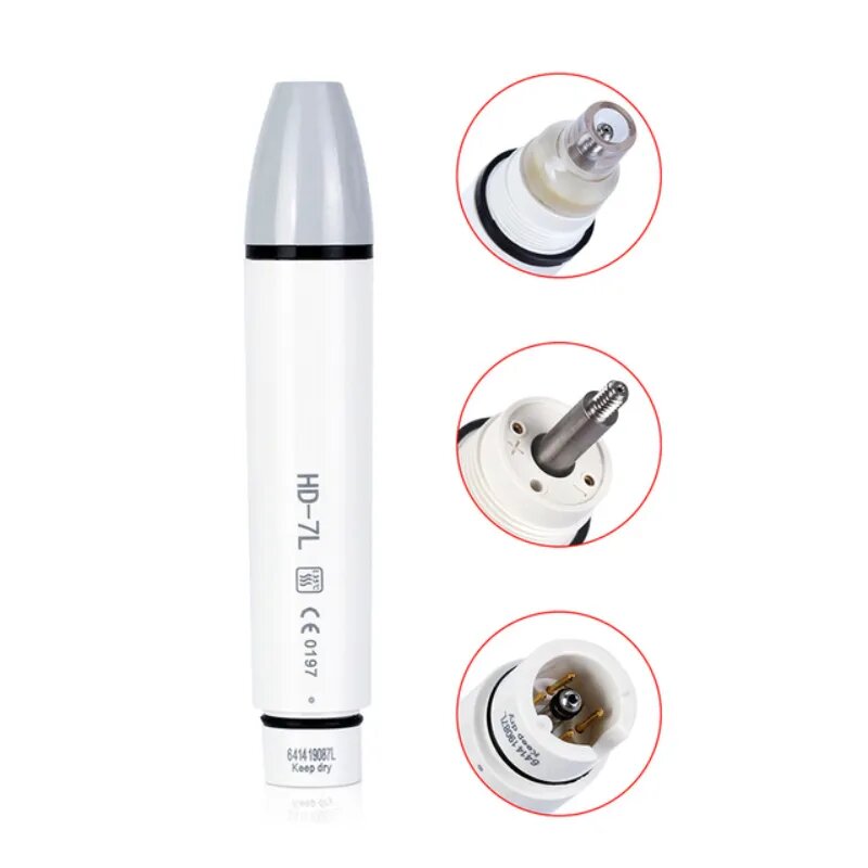 Светодиодный автоклавируемый наконечник Woodpecker DTE Handpiece LED , Наконечники отбеливания зубов и чистки , Ультразвуковой очиститель