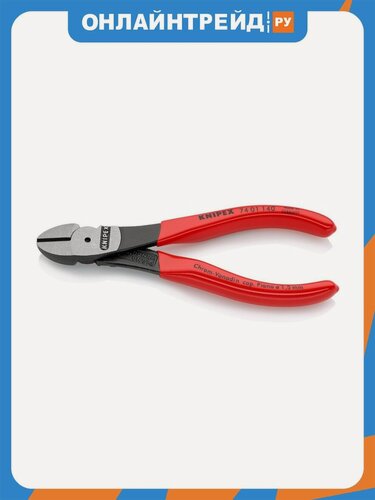 Изображение товара Бокорезы Knipex 7401140, особой мощности черненые, черного цвета, 140 mm