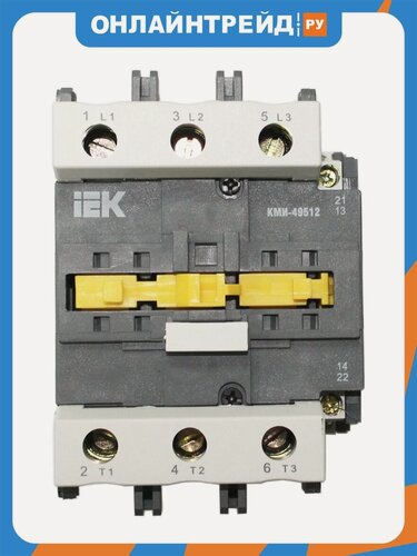 Изображение товара Контактор Iek КМИ-49512 95А 230В/АС3 1НО 1НЗ, KKM41-095-230-11