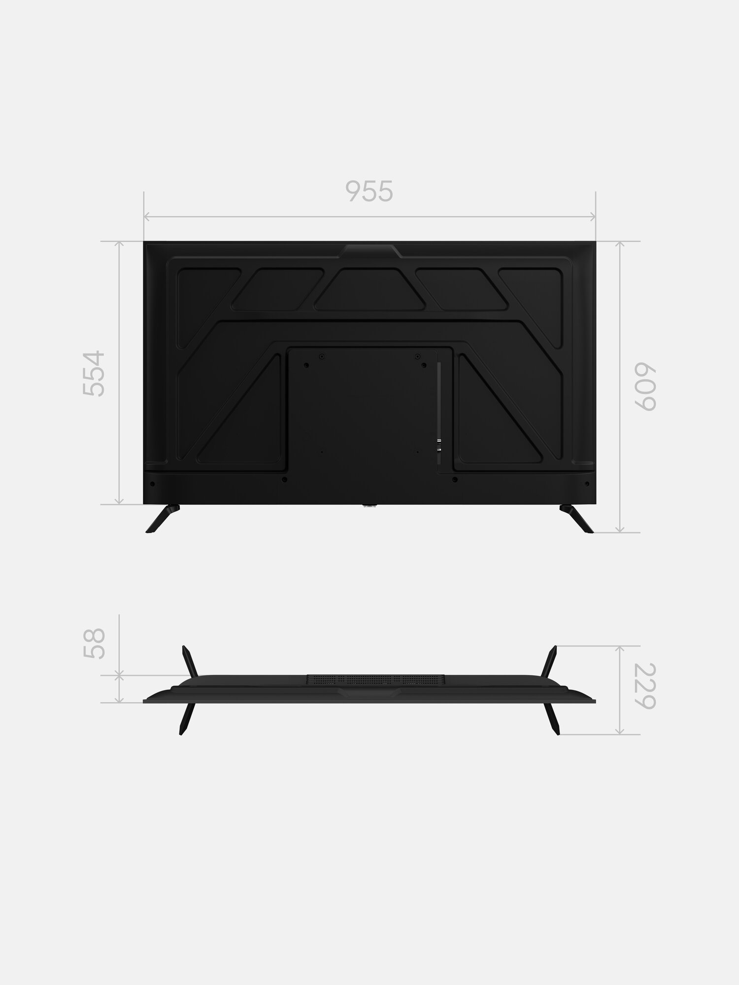 43” Телевизор Tuvio 4К ULTRA HD DLED Frameless на платформе Google TH, TD43UFBTH51, черный — фото 11