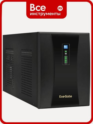 Изображение товара Источник бесперебойного питания ExeGate SpecialPro UNB-3000, 3000VA/1800W, 6 розеток, металлический корпус,