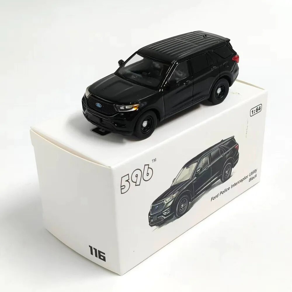 Коллекционная модель Ford Explorer 1:64, черный внедорожник Форд Эксплорер, металлическая машинка