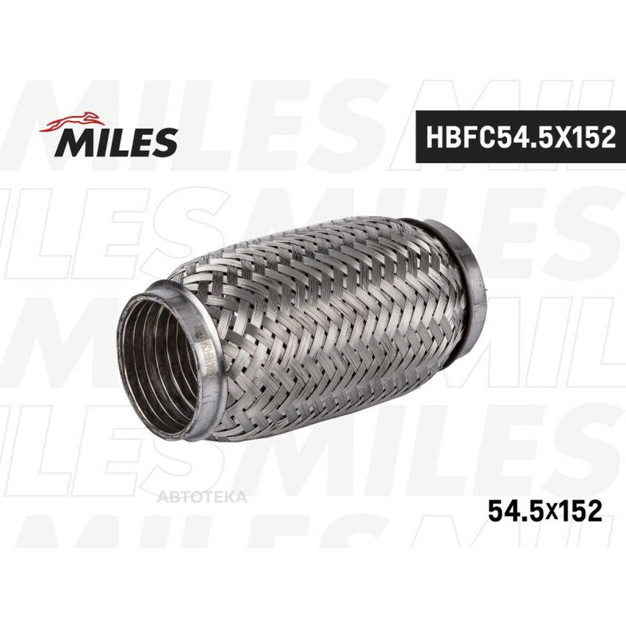 Труба гофрированная универсальная 54.5X152 усиленная MILES HBFC545X152
