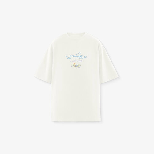 фото Футболка called a garment doodle chump, размер l, молочный