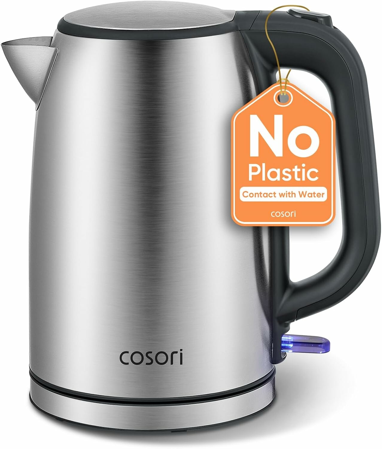 COSORI Электрический чайник Kettles Electric Brushed Stainless Steel Durable Filter, серебристый