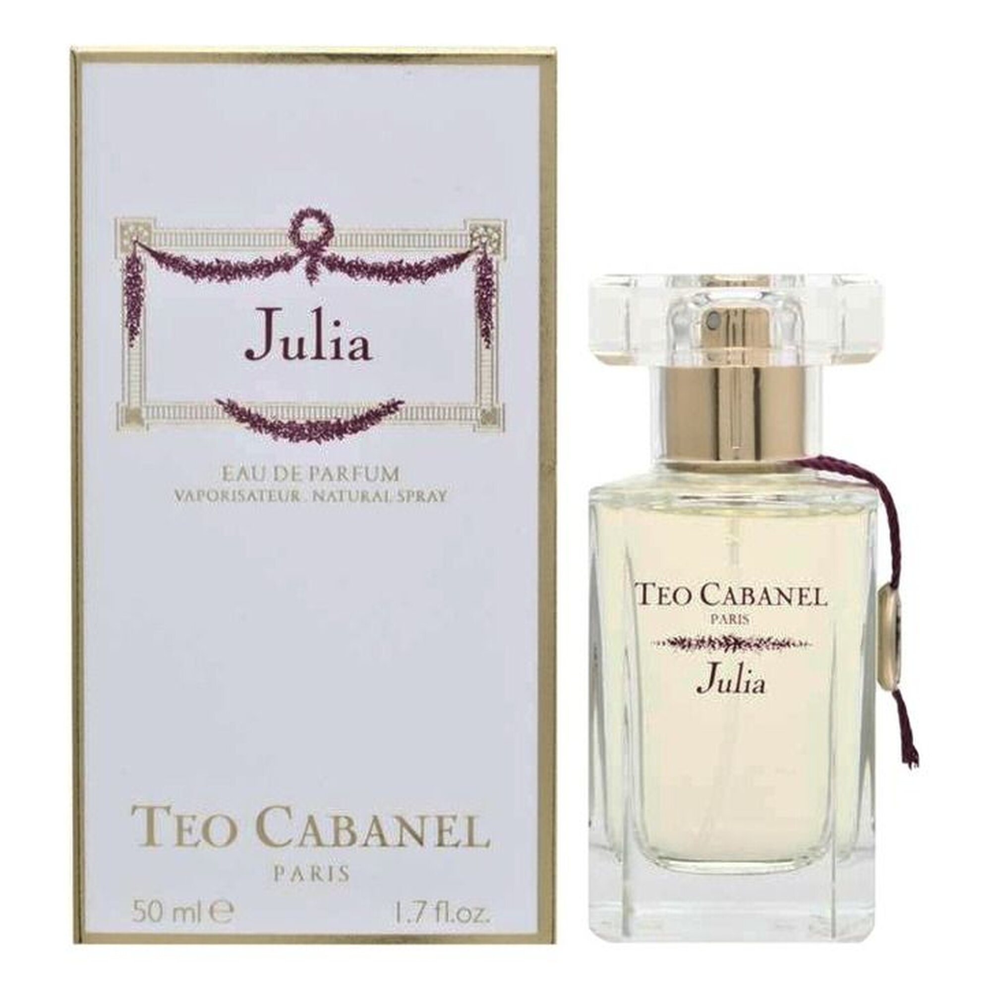 Туалетная вода Teo Cabanel Julia для женщин, фруктовые/цветочные ноты, 50 ml
