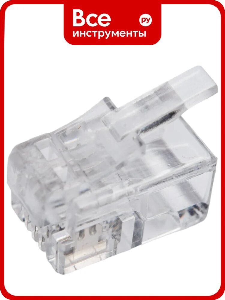 Коннекторы SUPRLAN 4P4C /RJ-11/ /100 pcs/ 10-0229