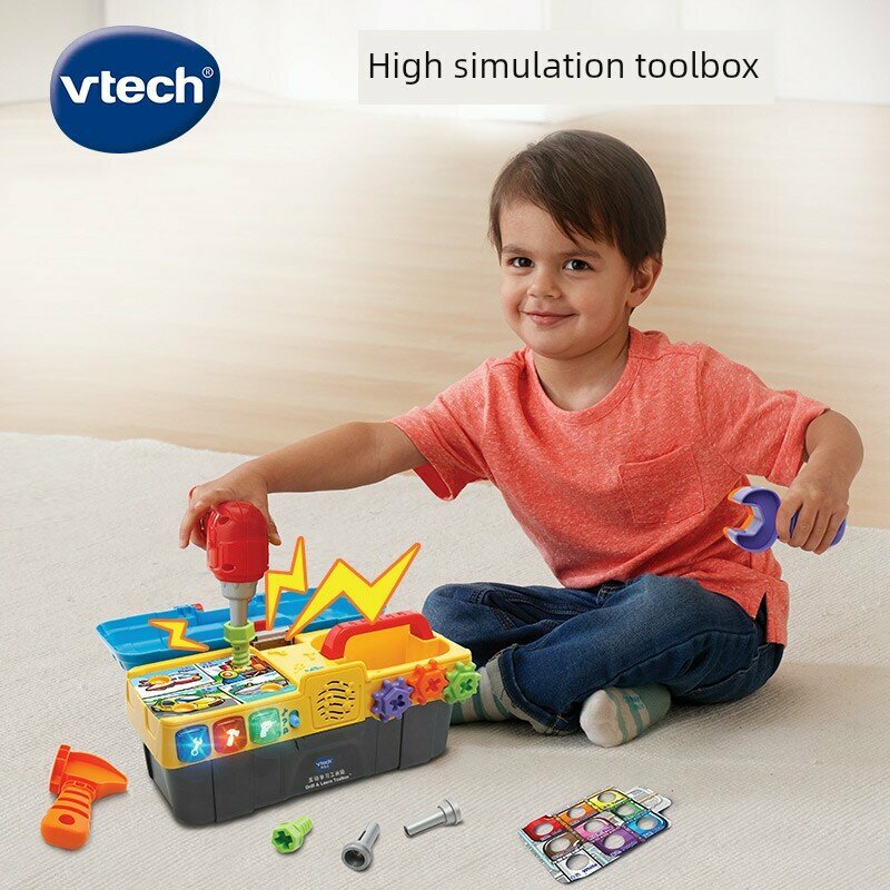 VTech Интерактивный набор для обучения детский обучающий игрушечный набор для малышей с саморезами и имитацией домашних