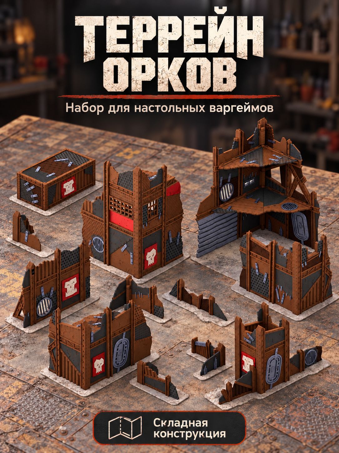 Террейн для варгеймов "Орки", Warhammer, Kill team
