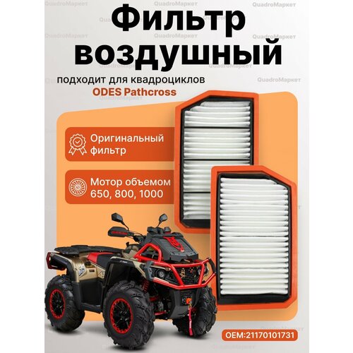 Воздушный фильтр для квадроцикла 1 штука Aodes ODES Pathcross 650 800 1000 830₽