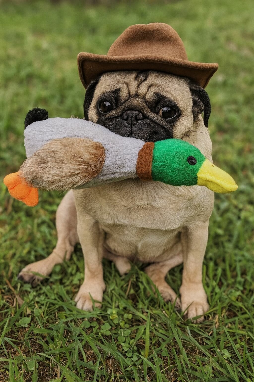 Мягкая игрушка для собак с пищалкой утка