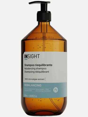 Изображение товара INSIGHT Шампунь для жирной кожи головы REBALANCING, контроль себума, 900 мл
