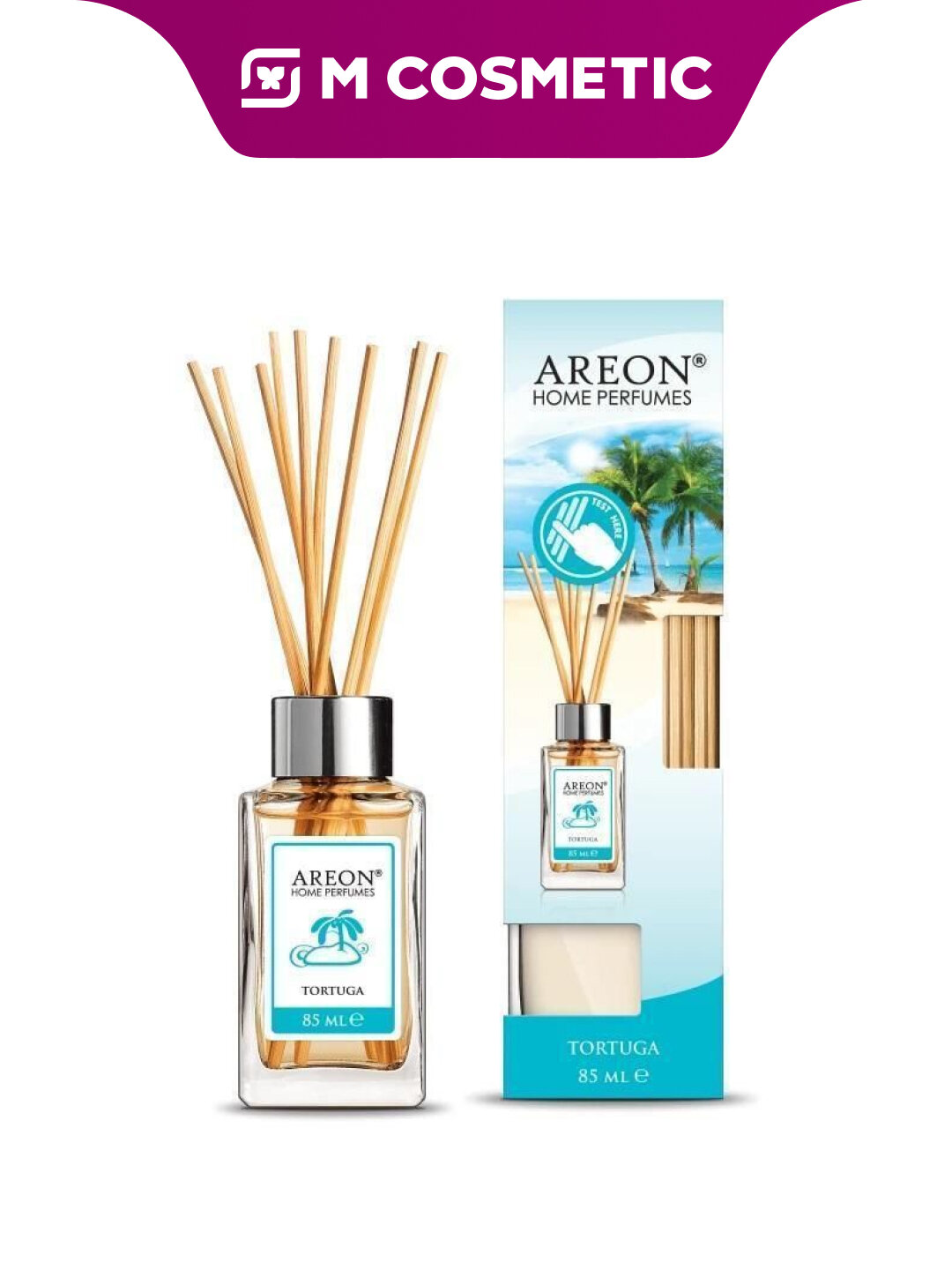 Аромадиффузор AREON "Home Perfumes", ваниль, сменный картридж, желтый, 85 мл
