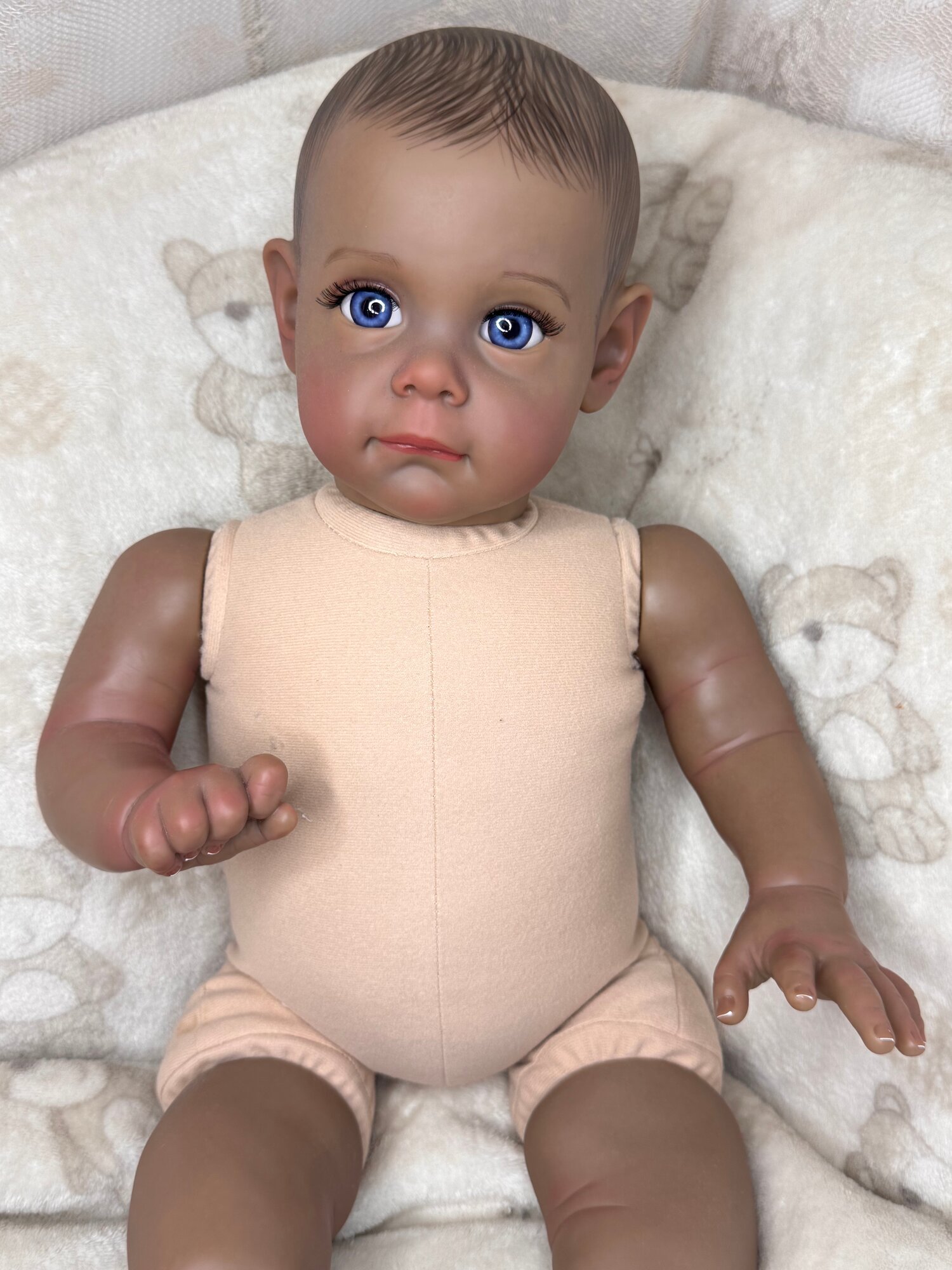 Кукла реборн из молда Maggie, реалистичная, 62 см, винил-силикон, ручная работа. Оригинал NPK toys — фото 1