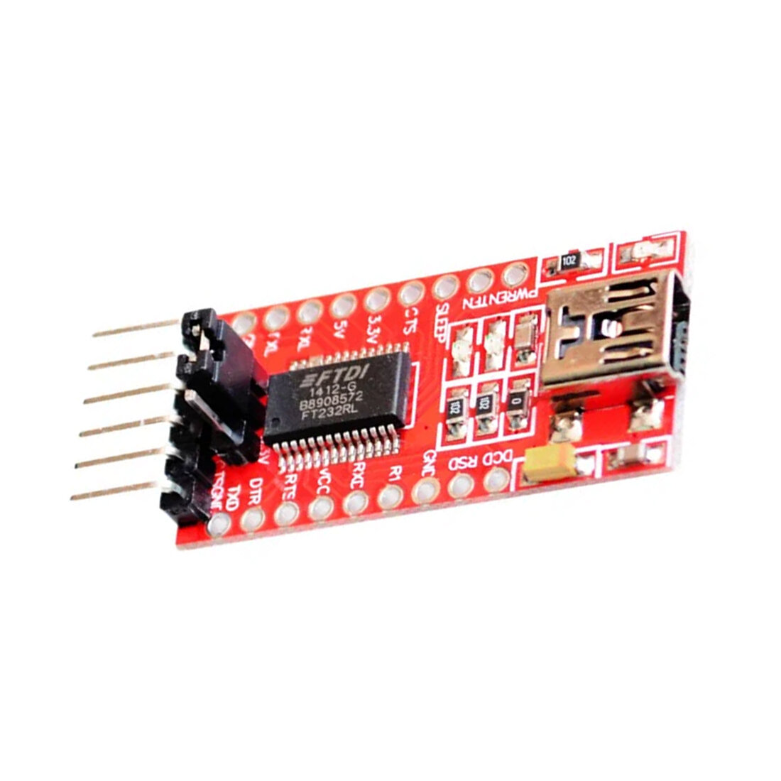 USB-TTL (USB-UART) ISP программатор (FT232RL), mini USB, 6 pin, 1 шт. — фото 1