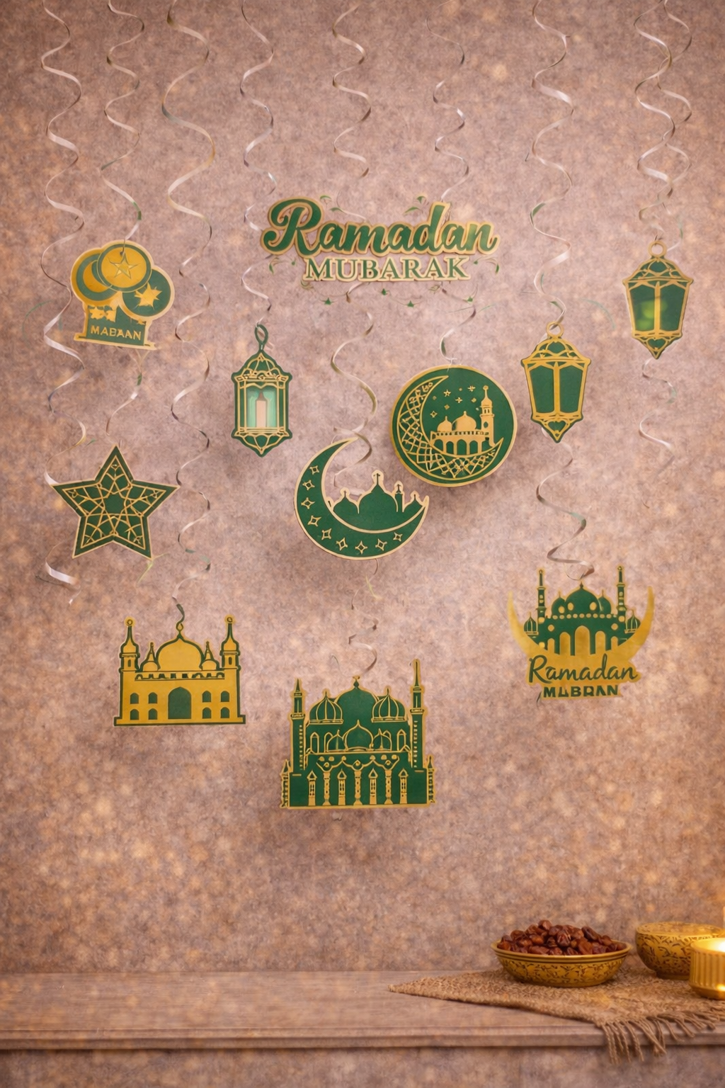 Украшение для дома Ramadan Mubarak — праздничный декоративный баннер на Рамадан