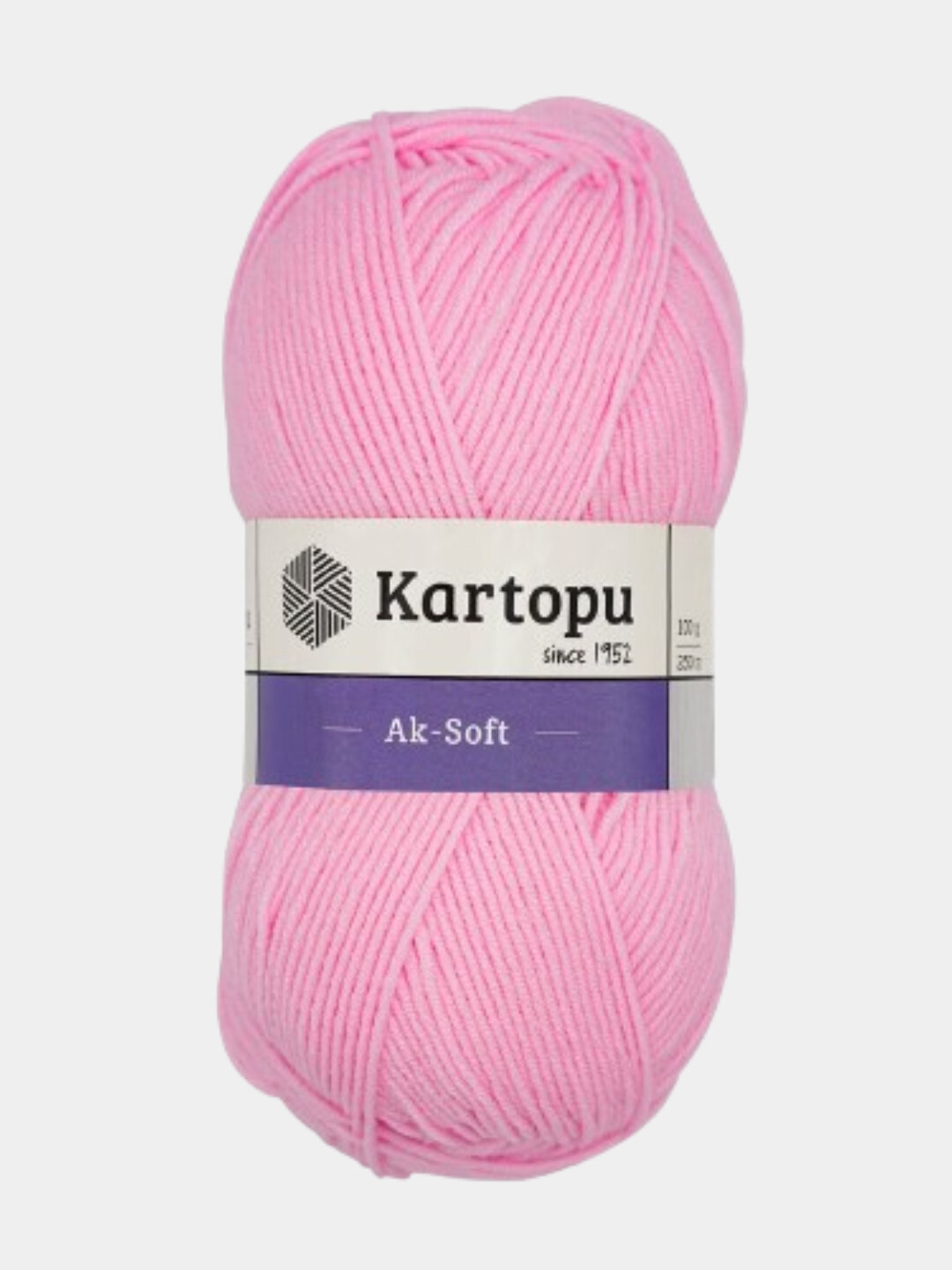 Пряжа Kartopu Ak-Soft гипоаллергенная, акриловая, 100 г, 250 м