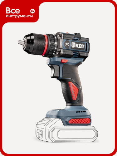 Изображение товара Дрель-шуруповерт КВТ профи DB-20-13 без АКБ и ЗУ серия 104534