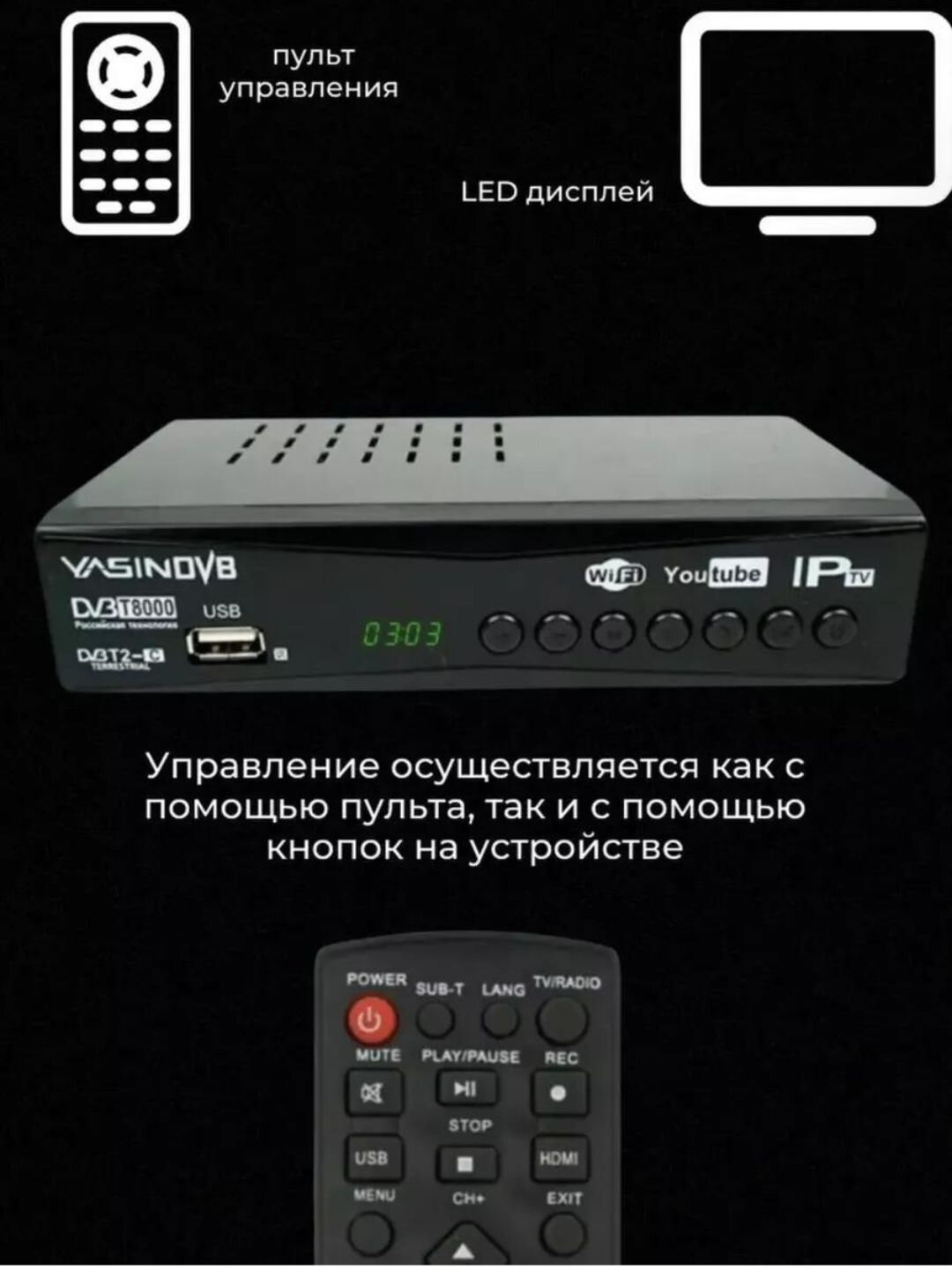 ТВ-тюнер, приставка, цифровой ресивер Openbox DVB - T2 ресивер — фото 1
