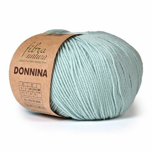 Пряжа Fibra Natura Donnina 21-45 (5 мотков по 50г/165м) бледная мята