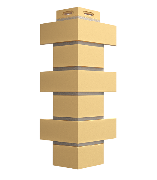 Docke Флемиш Желтый, угол наружный (2 уп. / 24 шт.) для фасадных панелей