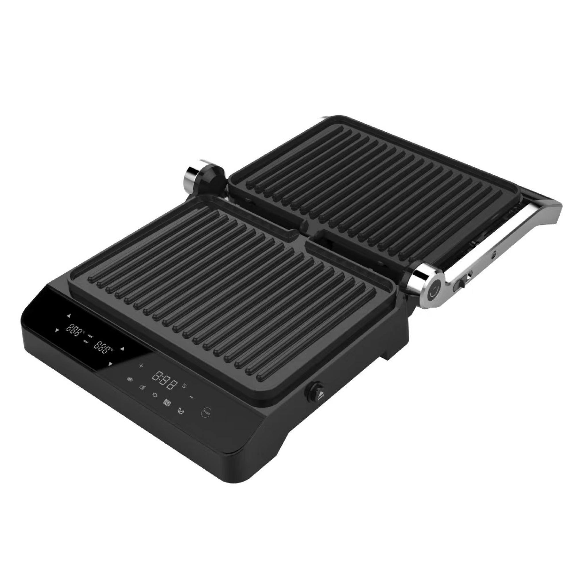 Вафельница/грильница Hofmann SWG2002TCB/HF, 5 программ, сенсорное, 2000 Вт, 2 насадки — фото 1