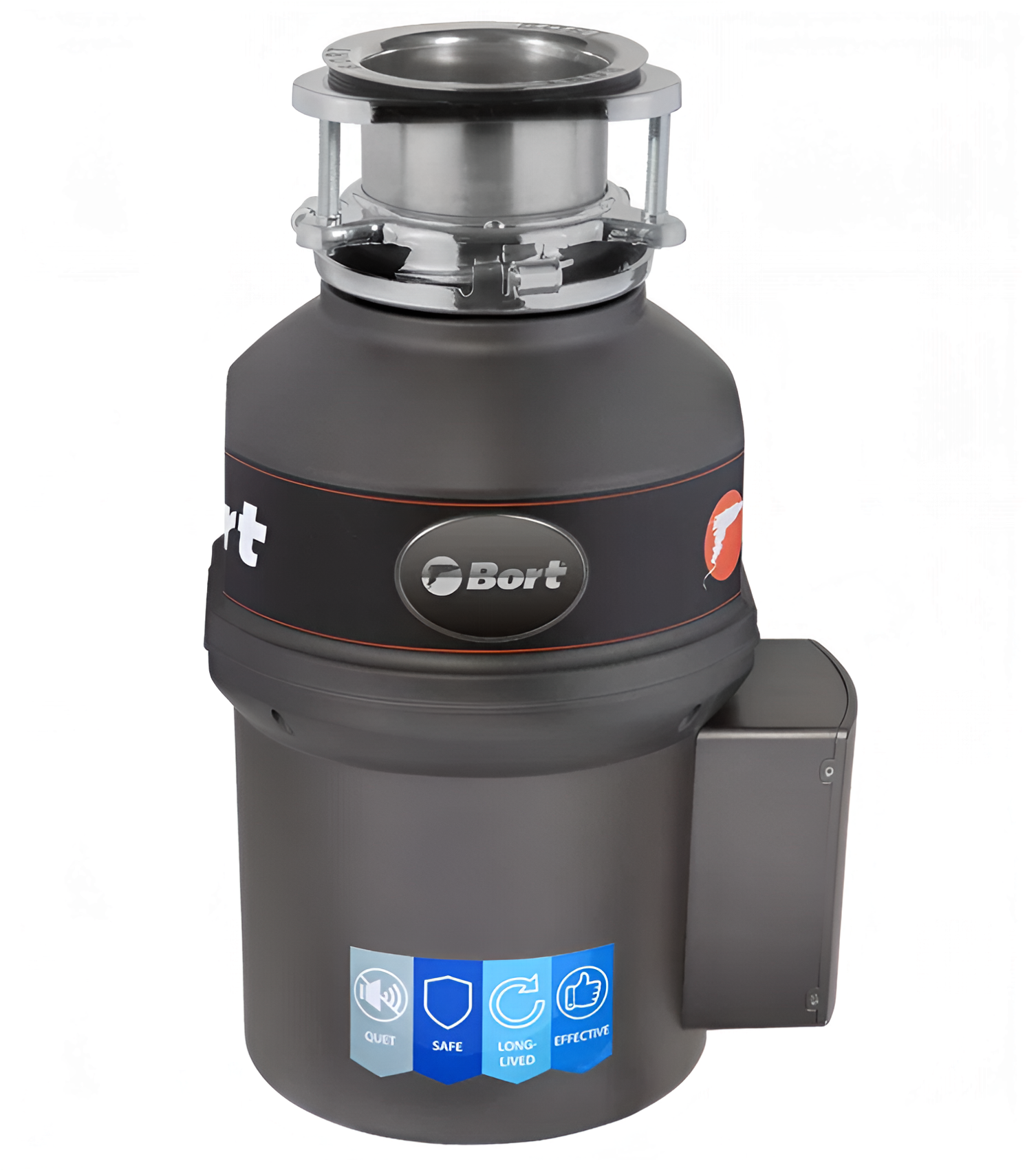 Измельчитель пищевых отходов Bort Titan Extra, 560 Вт, серый